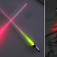 Illustration for article titled Lightsaber Knitting Needles: An Elegant Tool For a More Civilized Scarf